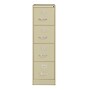 Hirsh Commercial 4-Drawer Vertical File Cabinet, Letter Size, Lockable, 52"H x 15"W x 26.5"D, Putty (14028)~#|#~1C2C6C88-5817-49CF-A4B0ED7339C9AB14_sc7