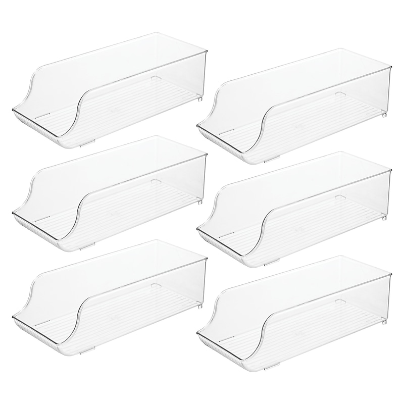 iDESIGN Small Stackable Plastic Storage Bin, Clear (29398M6) image 1