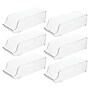 iDESIGN Small Stackable Plastic Storage Bin, Clear (29398M6)~#|#~1C2F2A19-CDF5-4EF9-A52878880AC1E48D_sc7
