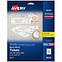Avery Tickets with Tear-Away Stubs, Matte White, 1.75" x 5.5", Laser/Inkjet, 200/Pack (16154)~#|#~1C31CF0E-801D-4E9E-999FBD0C2C303029_sc7
