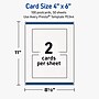 Avery Rectangle Matte Blank Card, White, 100/Box (19479399729)~#|#~1C36759F-5A10-4981-A363513245F5DF8F_sc7