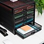Mind Reader 5-Compartment Metal Mesh File Storage Drawers, Black (5CABMESH-BLK)~#|#~1C466640-3F7E-4B8C-935DD59B357ED8A6_sc7