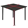 Regency Kee Square Laminate Breakroom Table, 30"D x 30"W, Ash Grey/Black (TBF3030AGBK)~#|#~1C4807DE-82EB-46CF-8D5E18A1D525276C_sc7