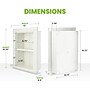 AdirHome 1-Shelf Recessed Wall Mount Shelf, 19" x 12.75" x 4.75", White (515-01-WHI)~#|#~1C53A07F-58A7-476A-A92C3F781A582591_sc7