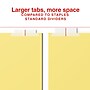 Staples Large Tab Insertable Paper Divider, 8 Tabs, Buff with Clear Tabs, 1 Set (18934/11112)~#|#~1C57C4D5-104C-41D7-878F658C24FB4364_sc7
