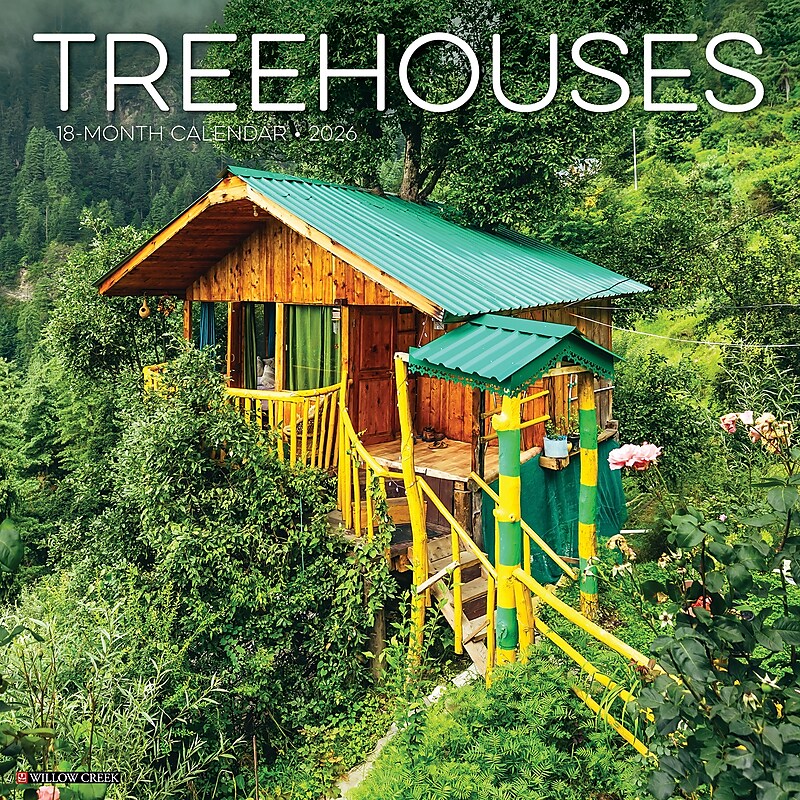 2026 Willow Creek Treehouses 12" x 12" Monthly Wall Calendar (53003) image 1