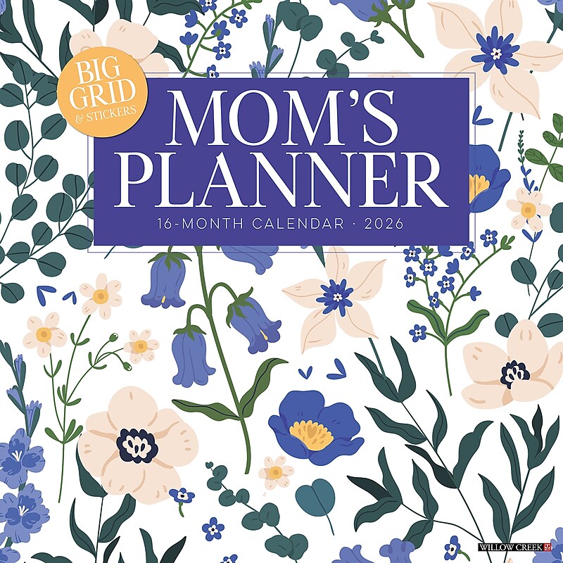 2026 Willow Creek Mom's Planner Calendar 12" x 12" Monthly Wall Calendar (51979) image 1