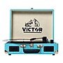Victor Metro Dual-Bluetooth Belt-Drive Suitcase Turntable, Turquoise (VSRP-800-TQ)~#|#~1C5C32B2-31AC-4A61-8AC3D788AD32F102_sc7