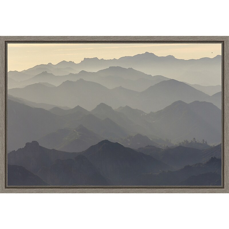 Amanti Art Santa Monica Mountains by Rob Sheppard Danita Delimont Framed Canvas Wall Art Print, 23" x 16" (A42675048043) image 1