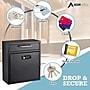 AdirOffice Steel Ultimate Locking Wall Mounted Interoffice Mailbox, Medium, Black~#|#~1C634835-2071-4375-97DB44179FB18BDA_sc7