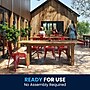 Flash Furniture Pine Wood Folding Farm Table, 40"D x 84"W, Antique Rustic (XAF84X40)~#|#~1C66A369-B57F-464E-813DCD2752629309_sc7