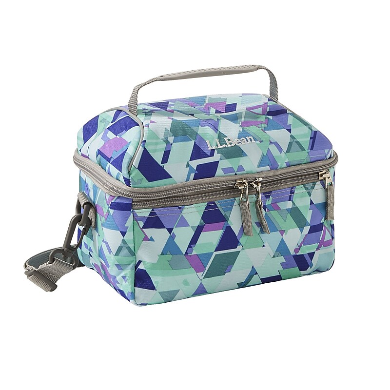 L.L.Bean Flip-Top Print Lunch Box, Fresh Mint Prism, 203 Oz. (0SUL816000) image 1