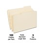 Staples 30% Recycled Reinforced File Folder, 1/3-Cut Tab, Legal Size, Manila, 100/Box (ST606814/606814)~#|#~1C68C009-CB50-4D86-82C1F98C86EC834D_sc7