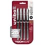 uni-ball VISION ELITE Rollerball Pen, Micro Point, Black Ink, 4/Pack (69112)~#|#~1C69B01C-EC75-4C91-8B2E22FC98ED9461_sc7