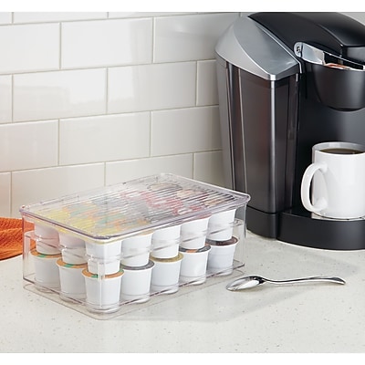 iDESIGN 29-Compartment Plastic Coffee Organizer, Clear (63630) - Thumbnail 5