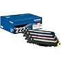 Brother TN-223 Black/Cyan/Magenta/Yellow Standard Yield Toner Cartridge, Up to 1,400 Pages, 4/Pack (TN2234PK)~#|#~1C786EEC-FEC5-411F-A790D4FBCBEE2E58_sc7