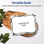 Avery Rectangle Rounded Corners Matte Blank Card, White, 20/Pack (19479371027)~#|#~1C7A1BF1-B8A9-43FE-9030064A106C7035_sc7