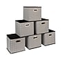 Household Essentials Storage Cubes 23.05 Quart Storage Container, Cardboard, Black/White, 6/Pack (HE1250)~#|#~1C7D0C9A-0D6B-42A0-8F76C5FDB077D8AB_sc7
