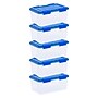 Iris 19 Quart Element Resistant Ultimate Clear Latching Plastic Storage Bin, Clear, 5/Pack (500137)~#|#~1C82209E-BA52-4C43-A8BB660CB023EF23_sc7