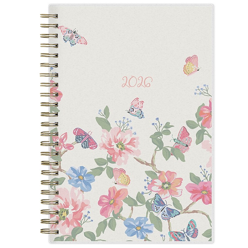 2026 Blue Sky Fly By 5" x 8"  Weekly & Monthly Planner, Plastic Cover, Multicolored (140196-26) image 1