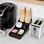 Mind Reader Plastic 7 Compartment Coffee Cup and Condiment Organizer, Black (COMP7-BLK)~#|#~1C9DED50-FDAF-4DD0-AADE034458174604_sc7