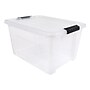 Iris 32 Quart Storage Container with Lid, Plastic, Clear, 4/Pack (500297)~#|#~1C9F4D99-1F4C-4872-B8EE0359160AAFF1_sc7