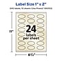 Avery Pearlized Ivory Oval Multipurpose Labels, 1" x 2", Ivory, 240/Pack (94053)~#|#~1CA551EC-B184-49B5-9E56F3435026E9E9_sc7