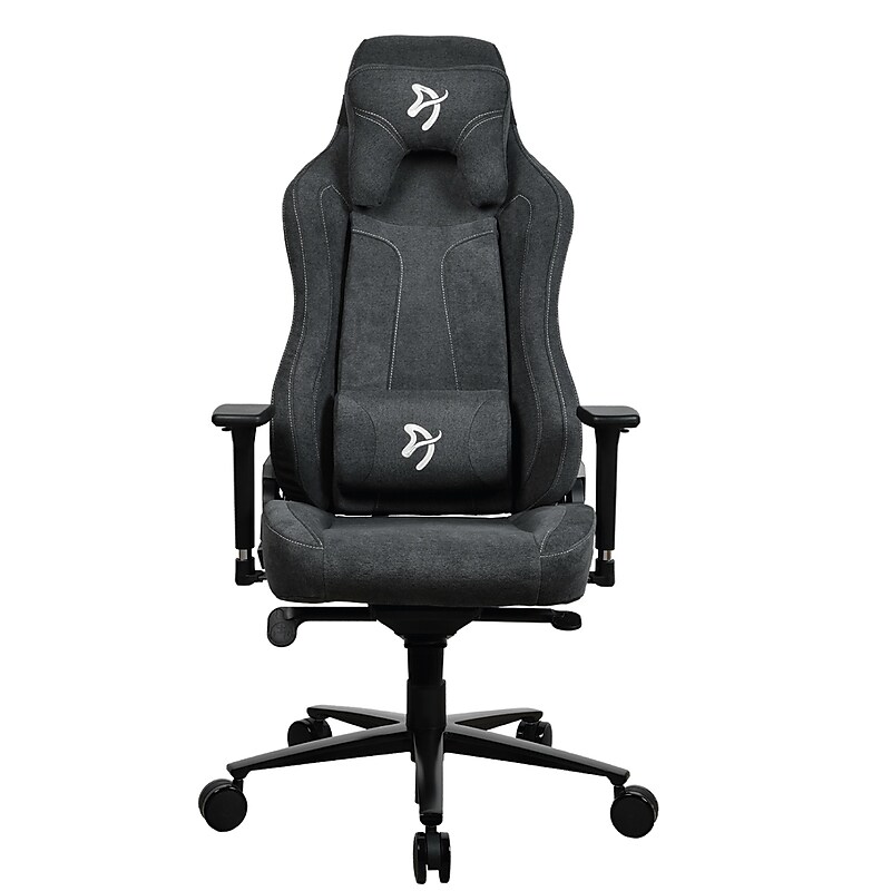 Arozzi Vernazza SoftFabric Ergonomic Racing Gaming Chair, Dark Grey (VERNAZZA-SFB-DG) image 1