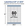 Avery Laser/Inkjet Rectangle Multipurpose Labels, 0.5" x 1.75", White, 2000 Labels/Pack (94203)~#|#~1CA5C05B-2788-455B-84DA1F010EA0FD4E_sc7