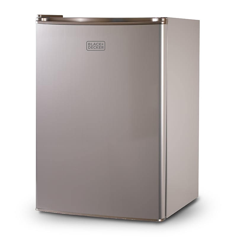 Black & Decker Adjustable Shelves Refrigerators w/Freezer, 2.5 Cu. Ft., Silver (BCRK25V) image 1
