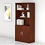 Bush Business Furniture Studio C 73"H 5-Shelf Bookcase with Doors, Hansen Cherry Laminated Wood (STC015HC)~#|#~1CB12C96-898D-48EE-A287B3E1364A1FB3_sc7
