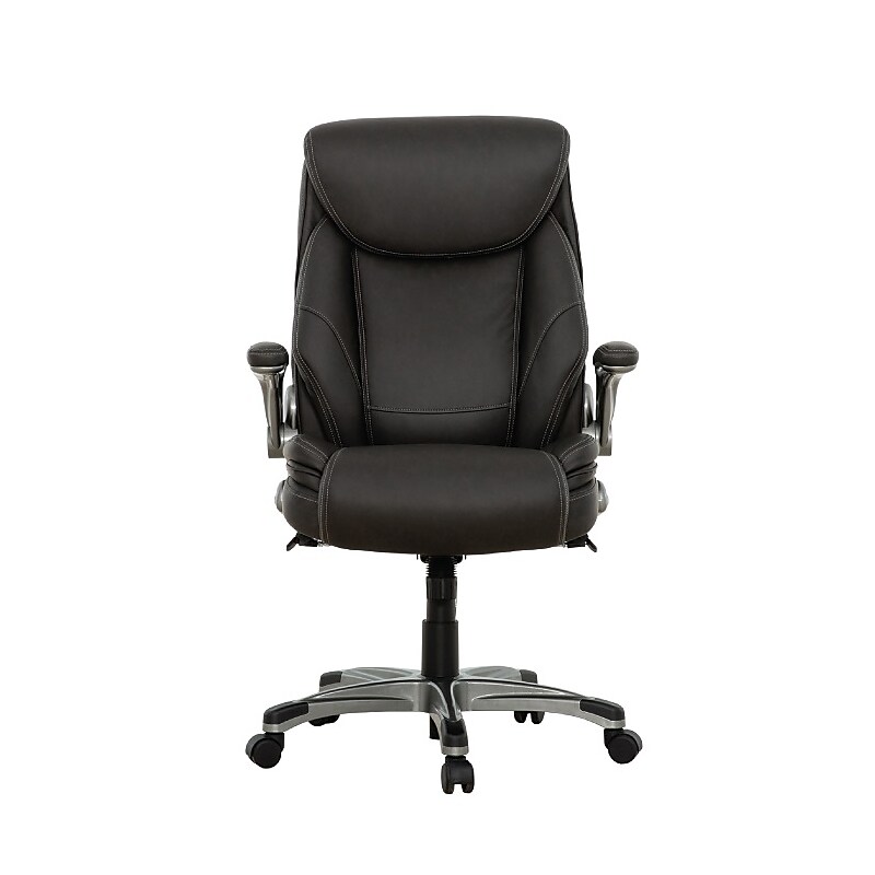Sealy Posturepedic Axel Swivel Executive Office Chair, Dark Grey (64626) image 1