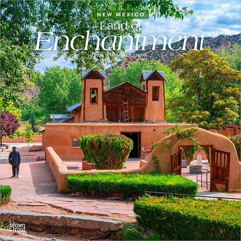 2026 BrownTrout Land of Enchantment New Mexico Places 12" x 12" Monthly Wall Calendar (9798330704309) image 1