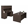 Boss Office Products 66" Desk and Credenza with Hutch and 2 File Pedestals, Mocha (GROUPA16-MOC)~#|#~1CB5CD18-83D5-4448-9D9E8A819F5B9636_sc7