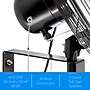 Vie Air Industrial 20" Oscillating Wall Fan, 3-Speed, Black (938122814M)~#|#~1CB6B7C9-33B0-42D1-AC3E09C20308106F_sc7