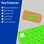 Avery Laser/Inkjet Multipurpose Square Labels, 1" x 1", Neon Green, 960/Pack (94103)~#|#~1CB75D9E-761E-4A9A-A9132C4A3AE86325_sc7
