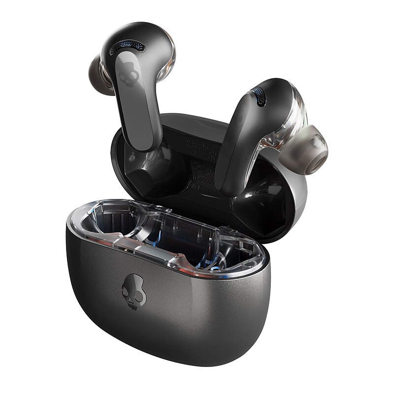 Skullcandy Rail True Wireless Active Noise Canceling Earbuds, Bluetooth, True Black (S2IPW-P740) image 1