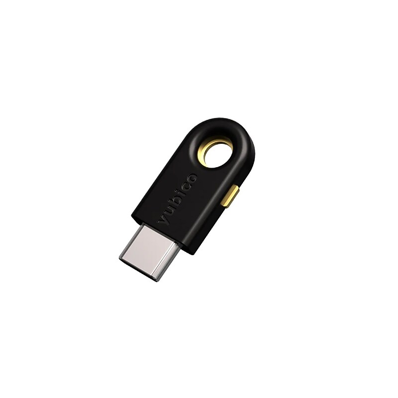 Yubico YubiKey 5C USB-C Security Key, Black (992-00005) image 1