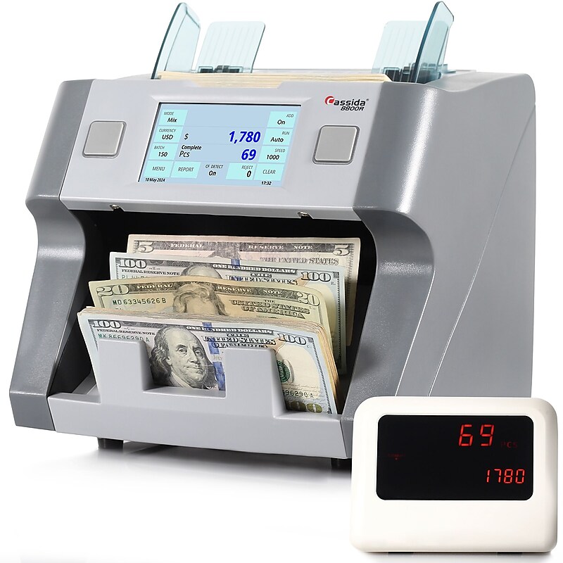 Cassida 8800R V2 Bill Counter, Gray image 1
