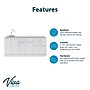Viva Comfort 36'' H x 72" W Medical Cabinet with Left Sink and 72" W Wall Cabinet, 6 Doors, 3 Drawers (90272LS-GRY-WAL)~#|#~1CBCF2FC-4780-47FE-A69C3EF0B45B6A57_sc7