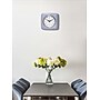 Infinity Instruments Square Retro Lilac Wall Clock, 9.25" (13228LR-4103)~#|#~1CBDF890-2B4B-4CA8-9E1547C578F75E39_sc7
