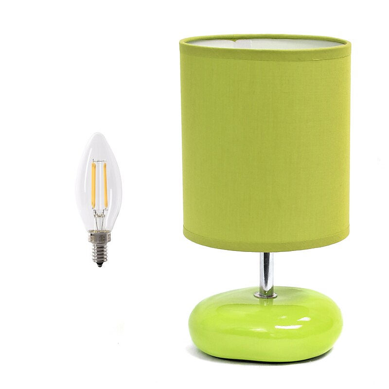 Simple Designs 10.24" LED Table Lamp, Green (LT2005-GRN-LB) image 1