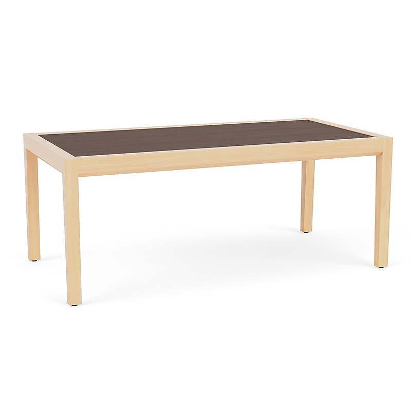 Lesro Brooklyn 40"W x 20"D Laminate Coffee Table, Riftwood Walnut/Natural (BK0840.WNA.TRW) image 1