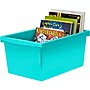 Storex Plastic Medium Classroom Storage Bin, 16.75"x 11.87"x 8.28", Teal, Pack of 2 (STX61478U06C-2)~#|#~1CC9B6A6-6EEA-49B5-AD006530A191C282_sc7