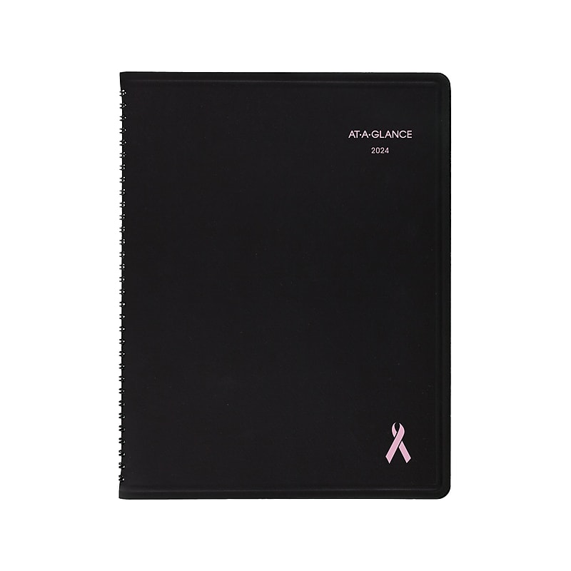 2024 AT-A-GLANCE QuickNotes City of Hope 8.25" x 11" Monthly Appointment Book, Black (76-PN06-05-24) image 1