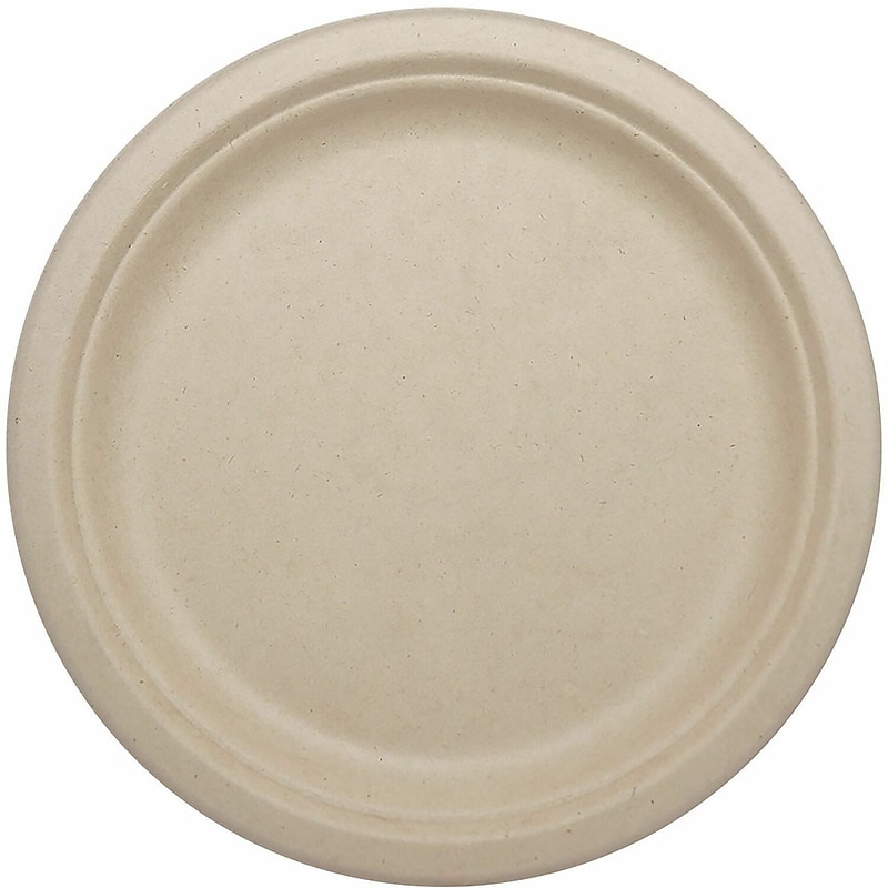 World Centric Plates, Natural, 800 Plates/Pack (WORPLSCU10LFP) image 1