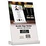Global Printed Products Sign Holder, 5" x 7", Vertical, Table Top, Clear Acrylic (SGNH-AB-5X7)~#|#~1CD7B462-5595-4C3F-877C03CA8BC5FEB9_sc7