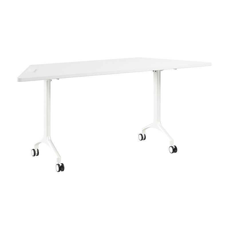 Bush Business Furniture Synergy 72"W Trapezoid Shaped Conference Table, White (SGD172WH) image 1