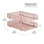Mind Reader 2-Compartment Stackable Metal Tray, Pink (CSTACK2-PNK)~#|#~1CE47156-6DFC-4B2D-9F9170AB37C03ECA_sc7