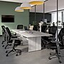 Bush Business Furniture 120W x 48D Boat Shaped Conference Table with Wood Base, Platinum Gray (99TB12048PGK)~#|#~1CE5B163-4AD2-4B15-B6481AB97AD91EE5_sc7